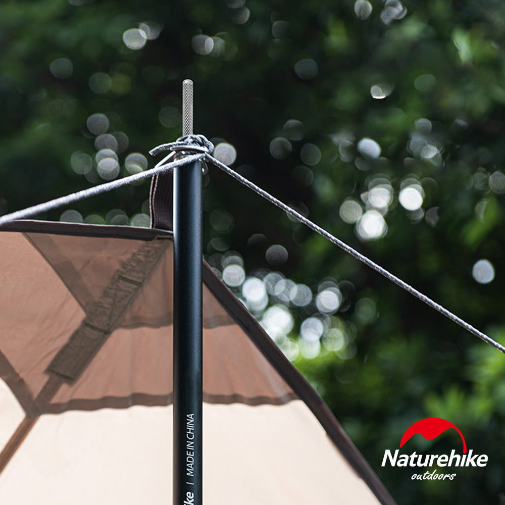 NATUREHIKE 2 Pcs 2M Camping Canopy Pole Tent Tarp Pole