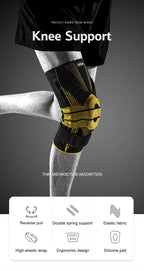 NATUREHIKE Professional Stabilize Patella Knee Support Silicone Spring Knee Pads