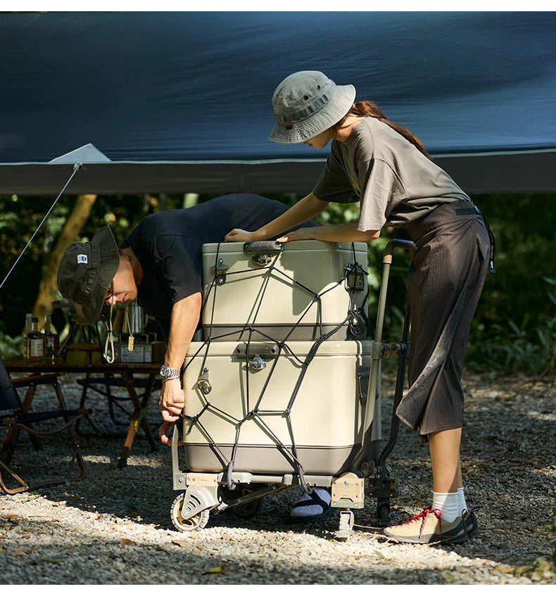 NATUREHIKE Wagon Trolley Cart Rubber Stretch Mesh with 8 Hooks