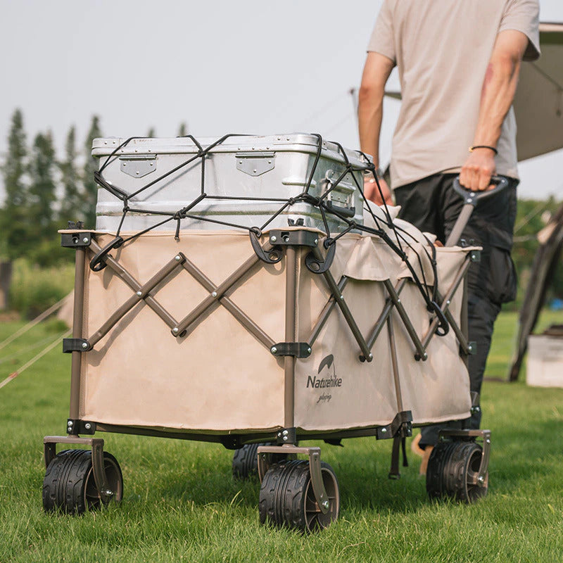 NATUREHIKE Wagon Trolley Cart Rubber Stretch Mesh with 8 Hooks