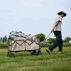 NATUREHIKE Wagon Trolley Cart Rubber Stretch Mesh with 8 Hooks