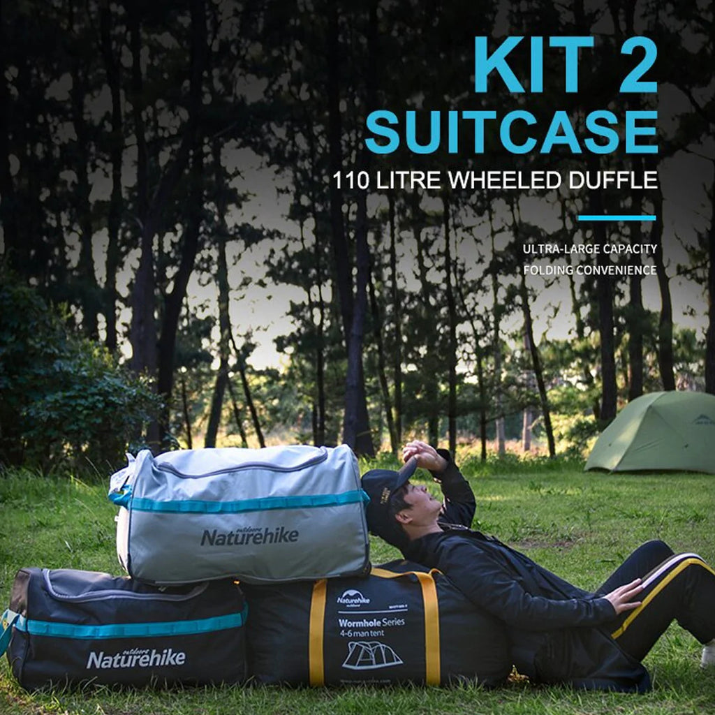 NATUREHIKE A027 Travelling Camp Suitcase Luggage Bag 110L