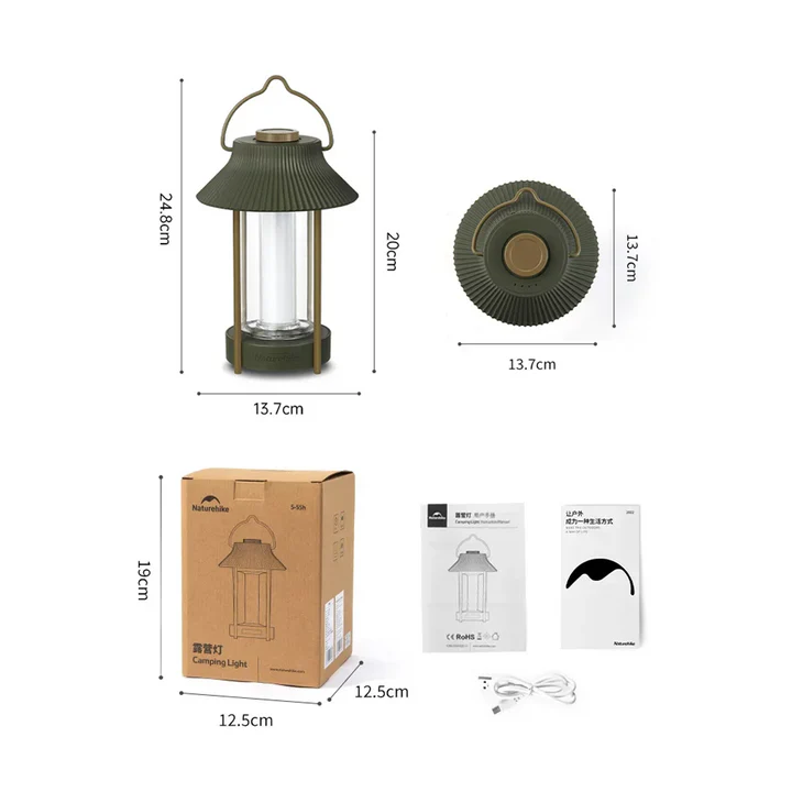 NATUREHIKE Mountain Pavilion Camping Lamp Light