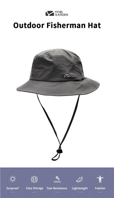 MOBI GARDEN Outdoor Fisherman Anti-UV Hat