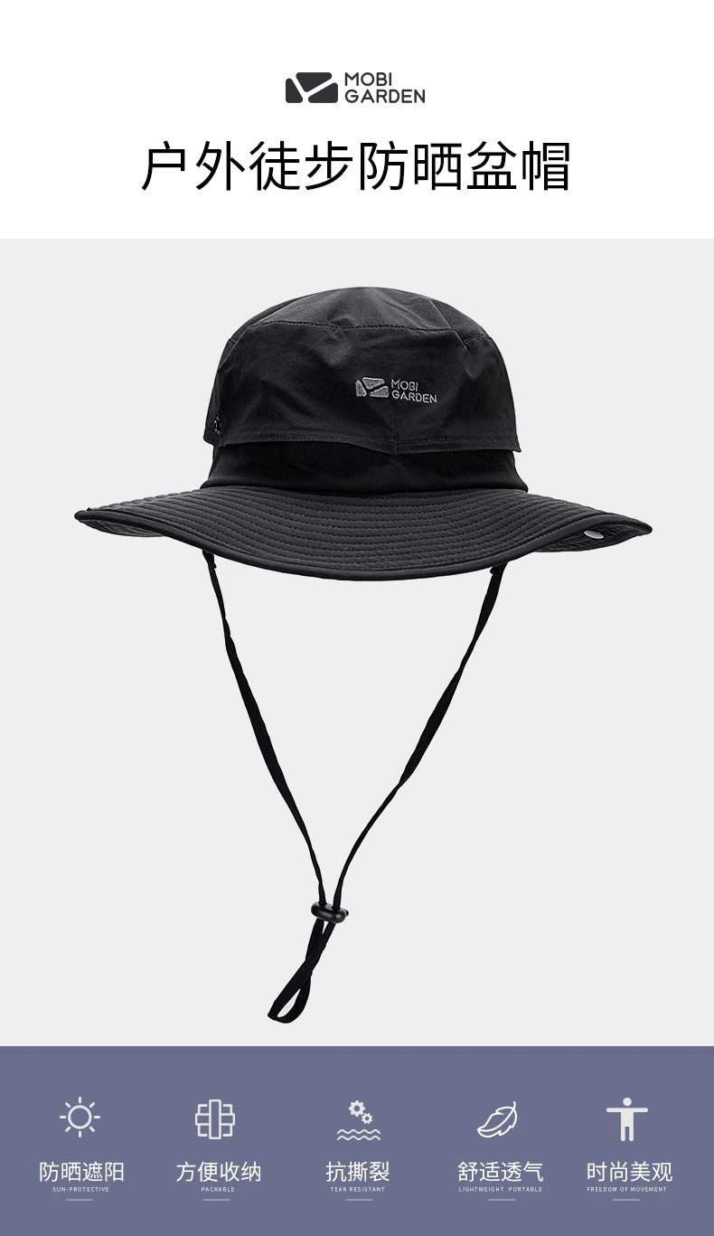 MOBI GARDEN Bucket Vented Anti-UV Fisherman Hat