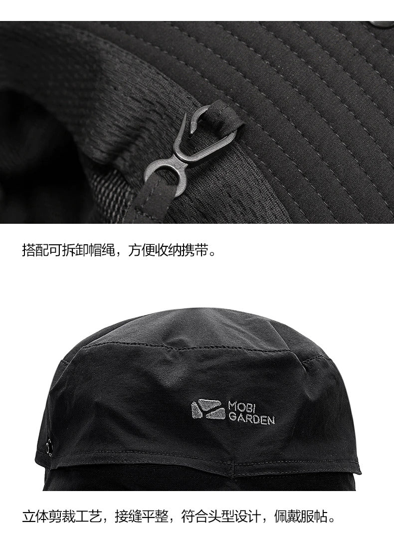 MOBI GARDEN Bucket Vented Anti-UV Fisherman Hat
