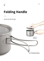 MOBI GARDEN Titanium Single Pot 800ml