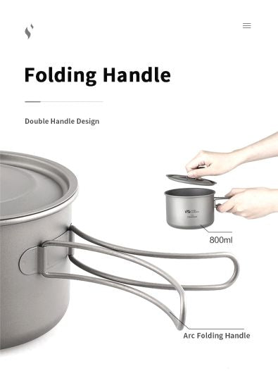 MOBI GARDEN Titanium Single Pot 800ml