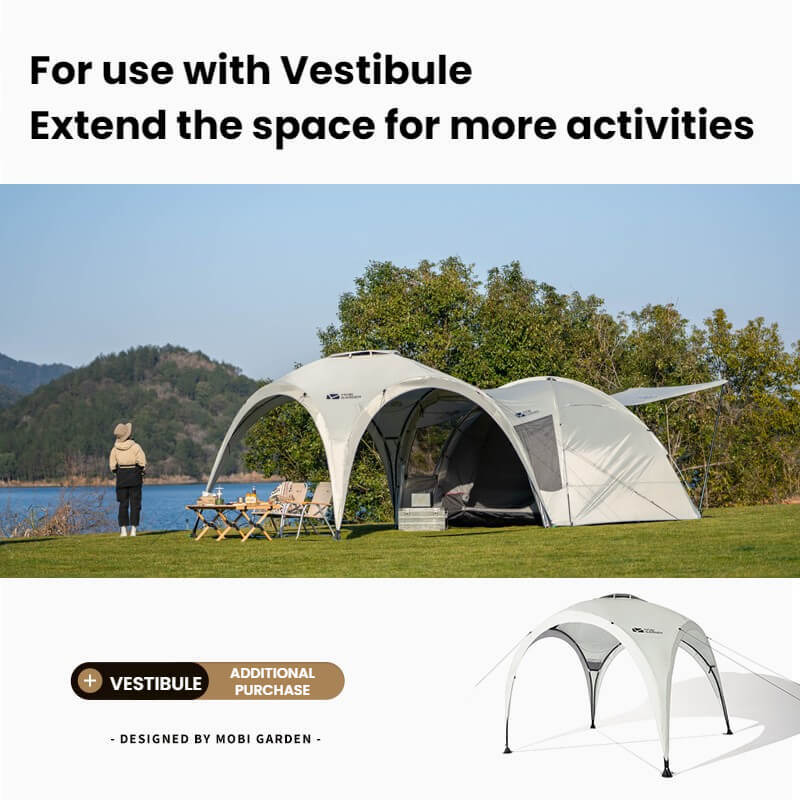MOBI GARDEN Back Room Tent 4P Oxford Series