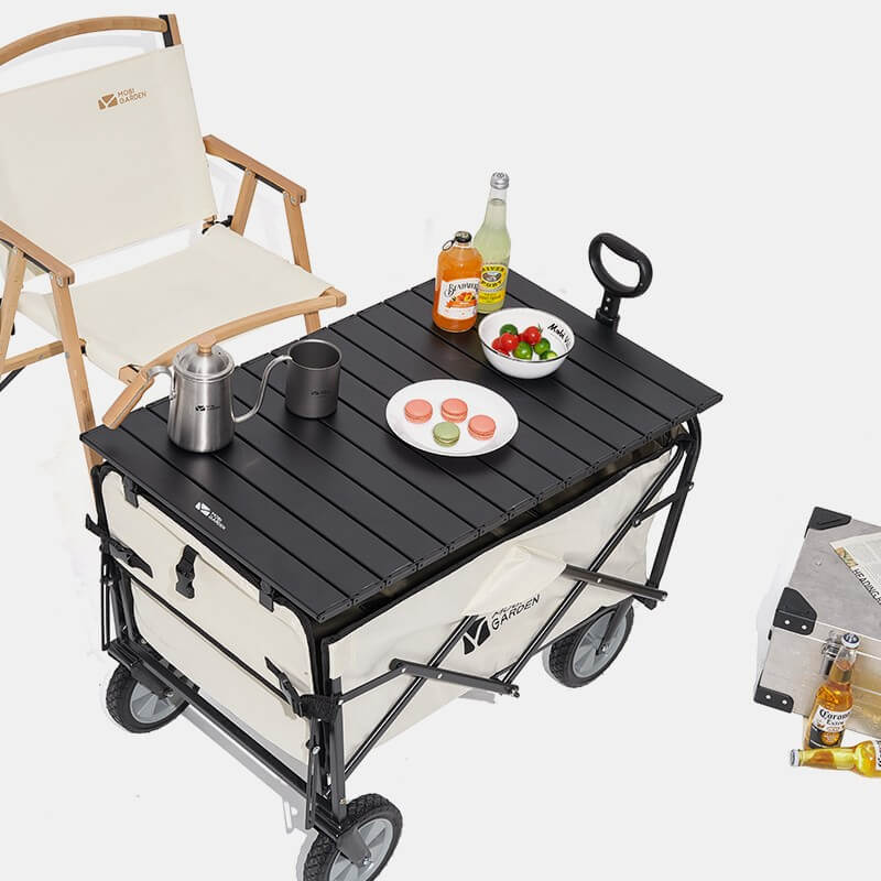 MOBI GARDEN Openable Folding Wagon Cart 100L