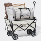 MOBI GARDEN Openable Folding Wagon Cart 100L