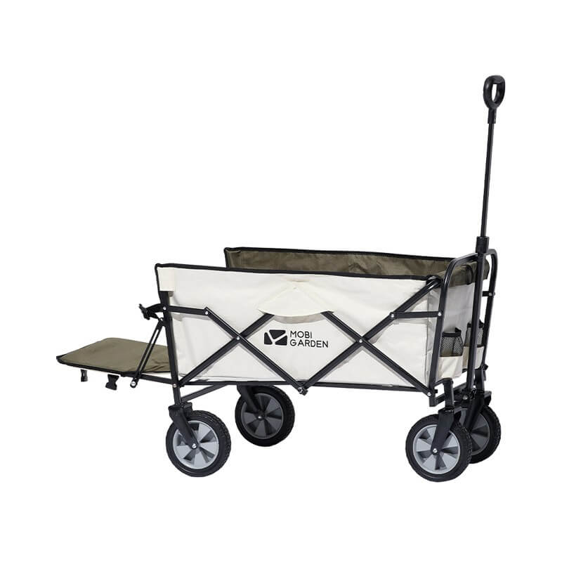 MOBI GARDEN Openable Folding Wagon Cart 100L