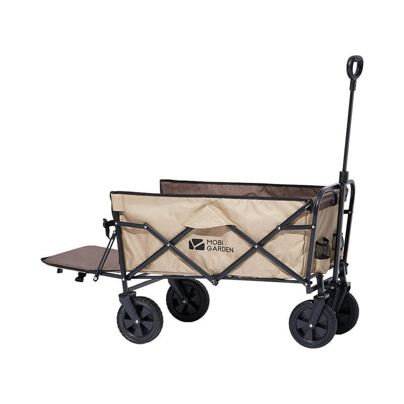 MOBI GARDEN Openable Folding Wagon Cart 100L