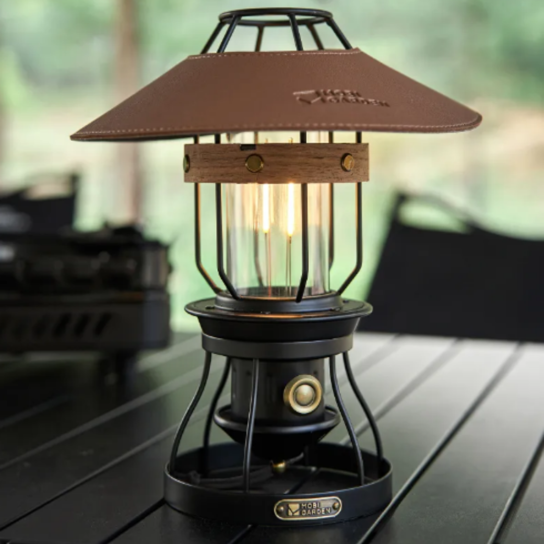 MOBI GARDEN Vintage Multi-Function Hanging Camp Lamp