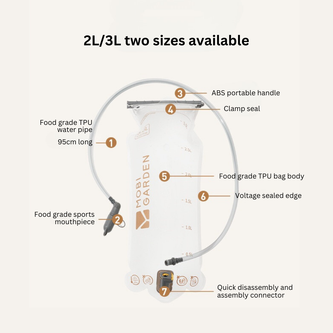 MOBI GARDEN Qing Quan 2L Hydration Bladder
