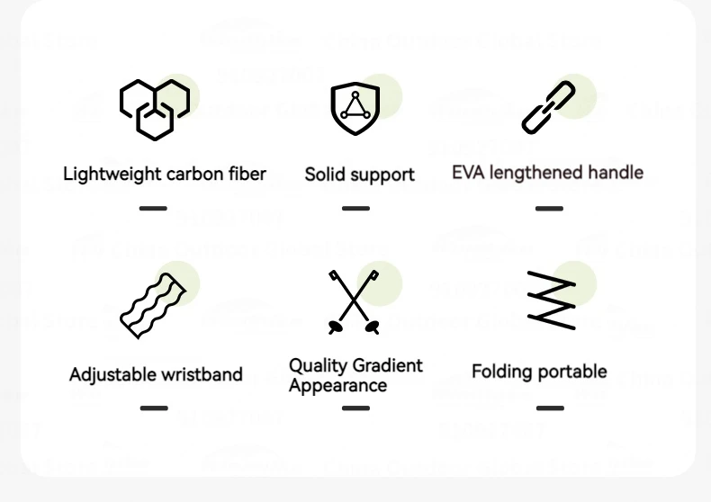 MOBI GARDEN Carbon Fiber Trekking Poles