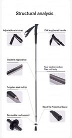 MOBI GARDEN Carbon Fiber Trekking Poles