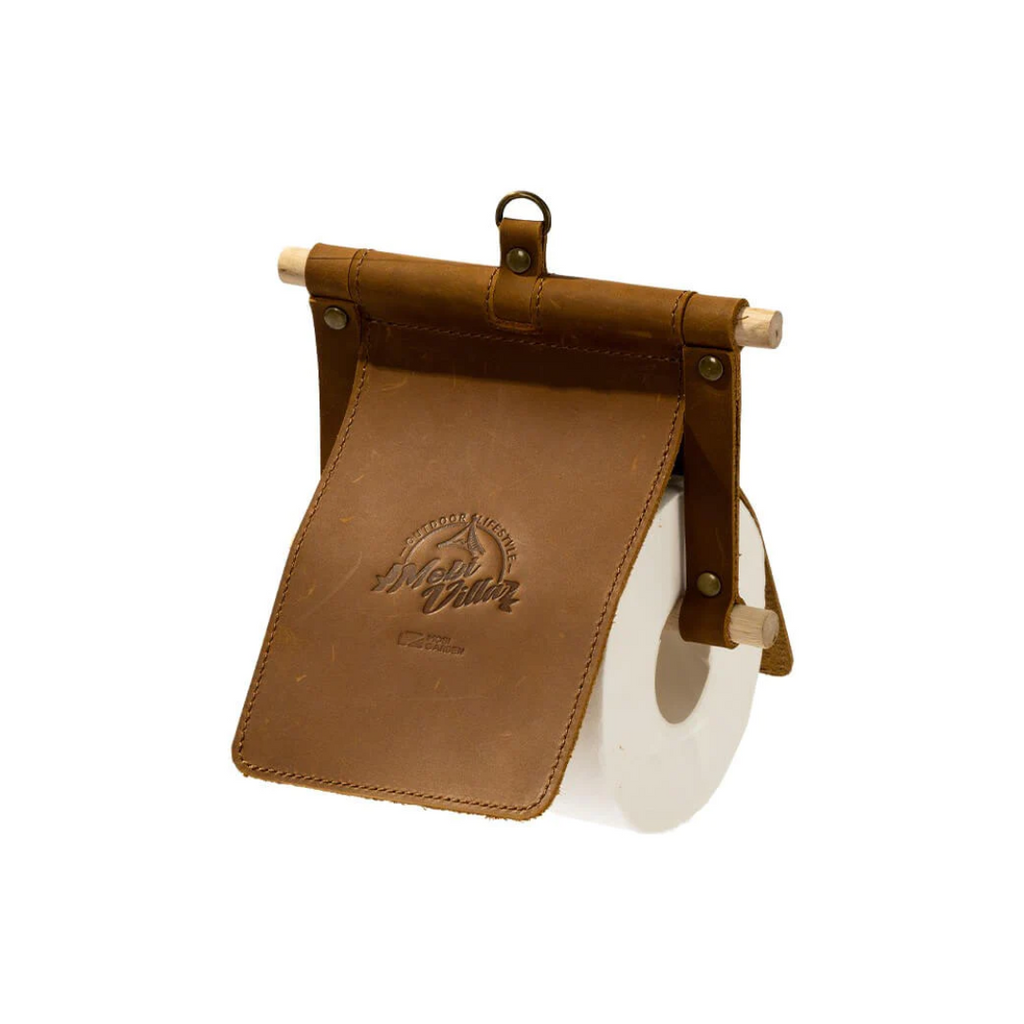 MOBI GARDEN Cowhide Wood Stick Paper Towel Holder