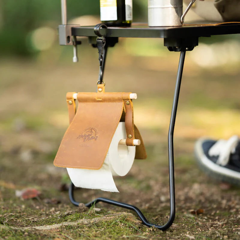MOBI GARDEN Cowhide Wood Stick Paper Towel Holder