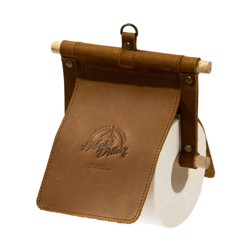 MOBI GARDEN Cowhide Wood Stick Paper Towel Holder