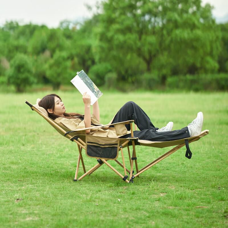 MOBI GARDEN Folding Lazy Chair with Leg Rest