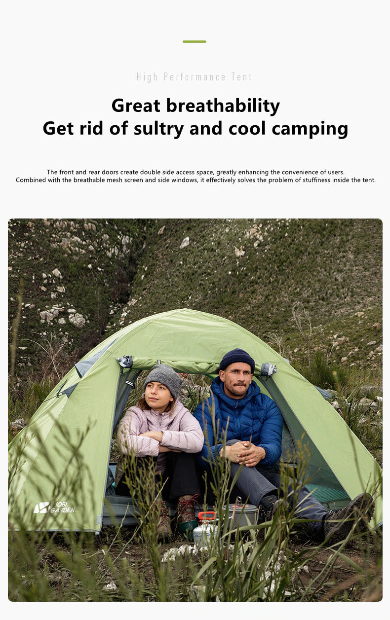 MOBI GARDEN Double Layer 4P Camping Tent