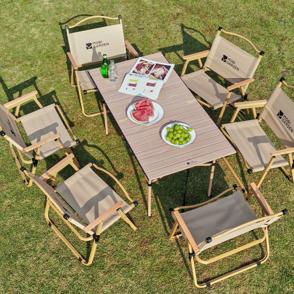 MOBI GARDEN ShanXiang Folding Egg Roll Table – L