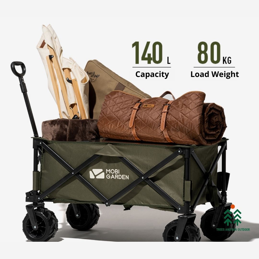 MOBI GARDEN Camping Wagon Trolley 140L