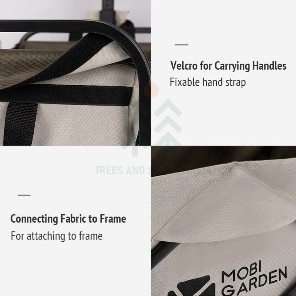 MOBI GARDEN Camping Trolley Wagon 100L