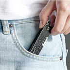SWISS TECH Zebra 9 in 1 Black Multitool Pocket Folding Portable Knife WF1001