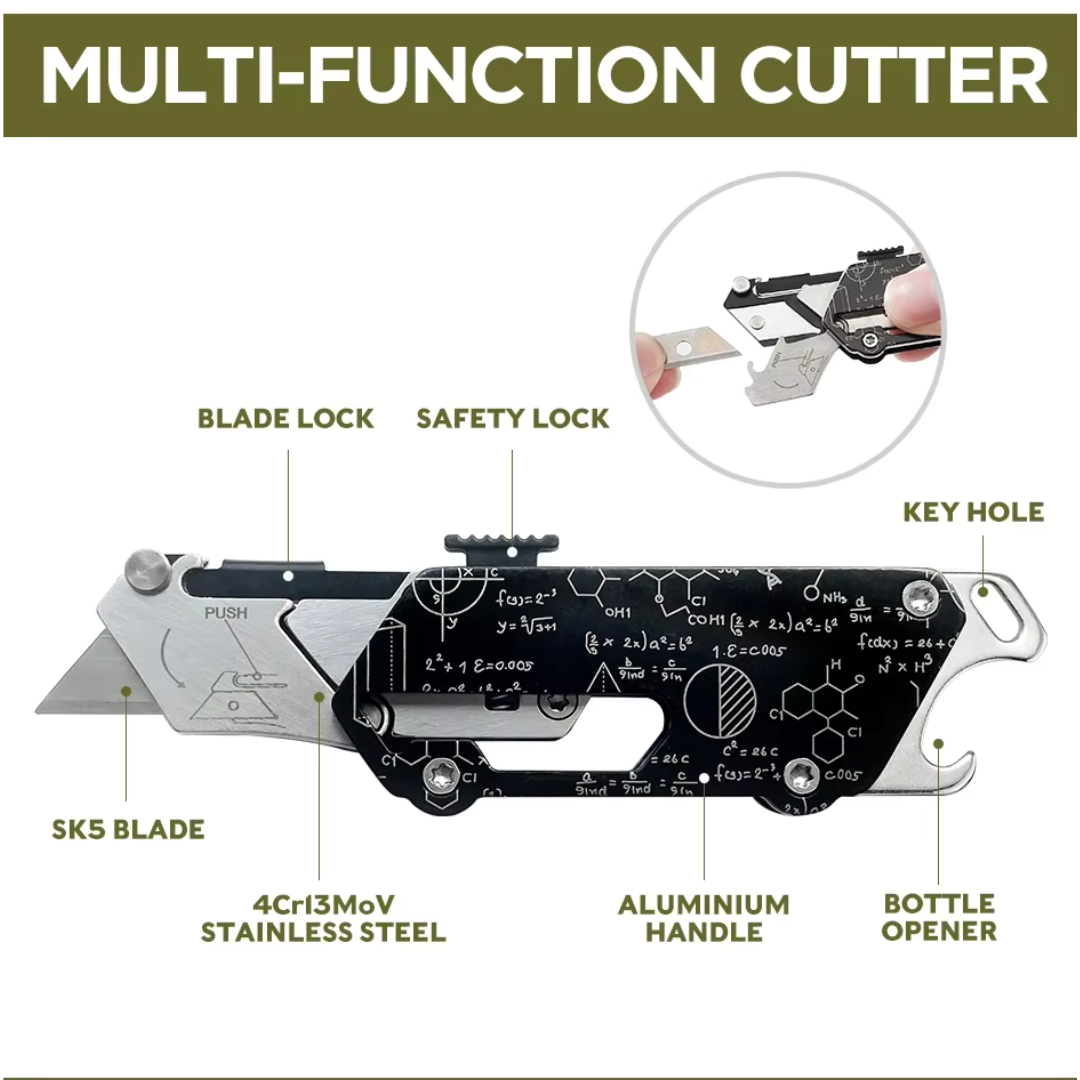 SWISS TECH Sea Horse Black Multi-Function Cutter Mini KF1001