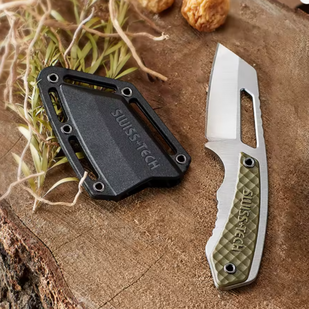 SWISS TECH Fixed Blade Black Straight Blade Portable J0200020