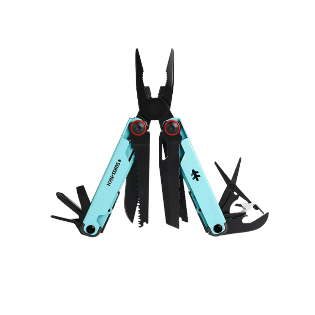 SWISS TECH Chameleon 16 in 1 Lake Green Multi-Functional Pliers ML2031