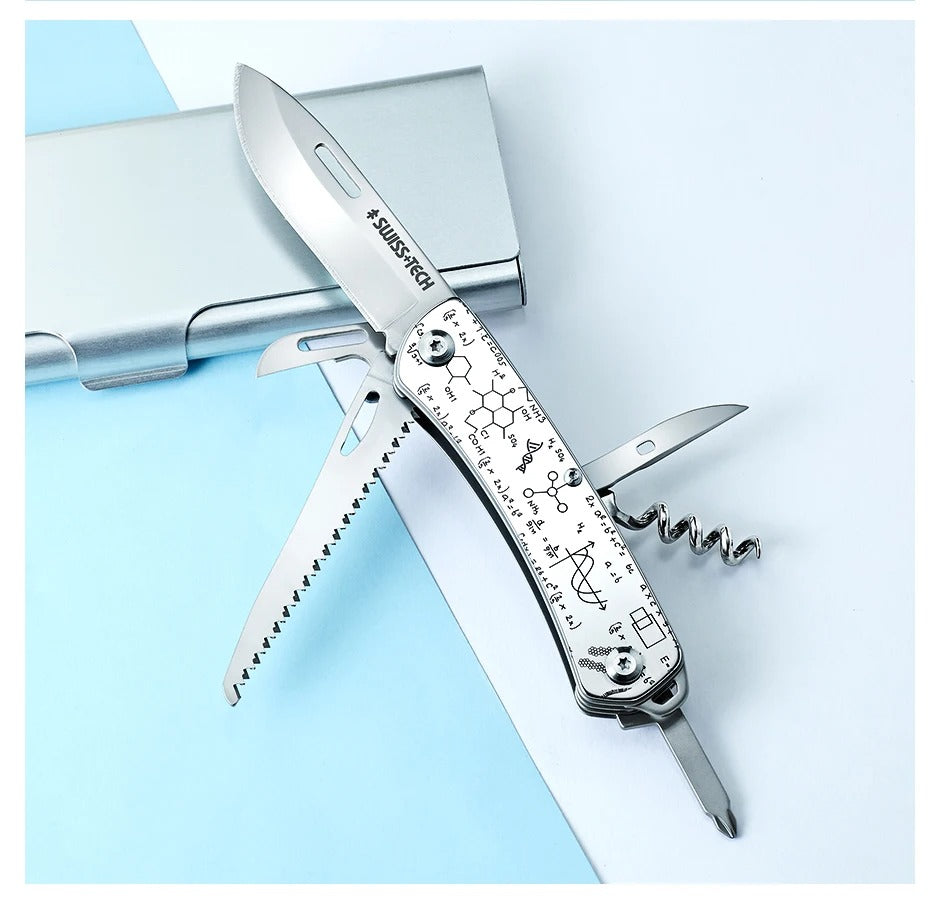 SWISS TECH Parrot 9 in 1 Black Folding Pocket Multi-tool Kit AK1002
