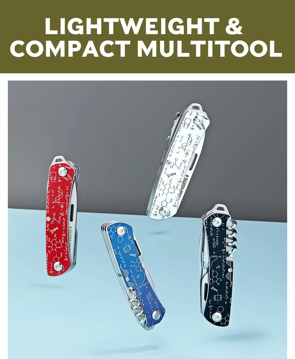 SWISS TECH Parrot 9 in 1 Black Folding Pocket Multi-tool Kit AK1002