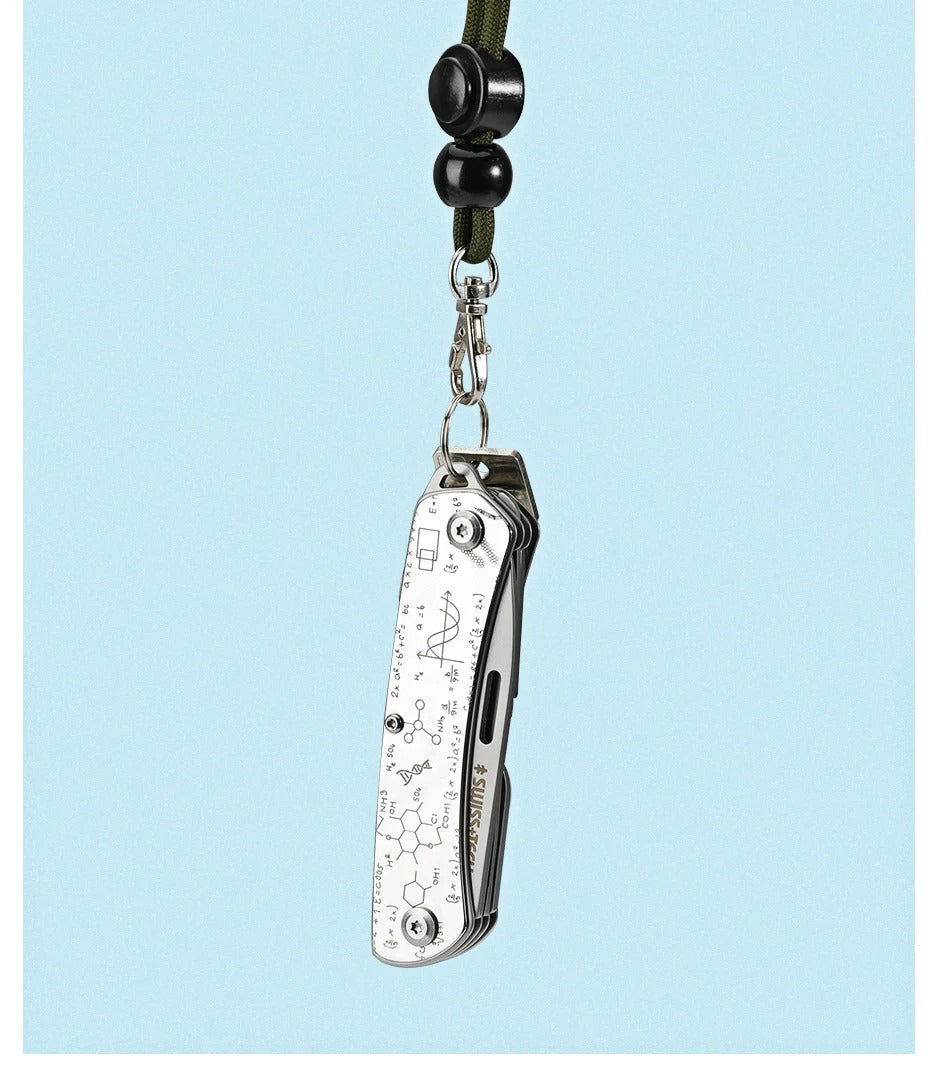 SWISS TECH Parrot 9 in 1 Silver Folding Pocket Multi-tool Kit AK1002