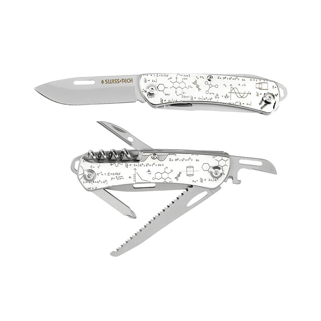 SWISS TECH Parrot 9 in 1 Silver Folding Pocket Multi-tool Kit AK1002