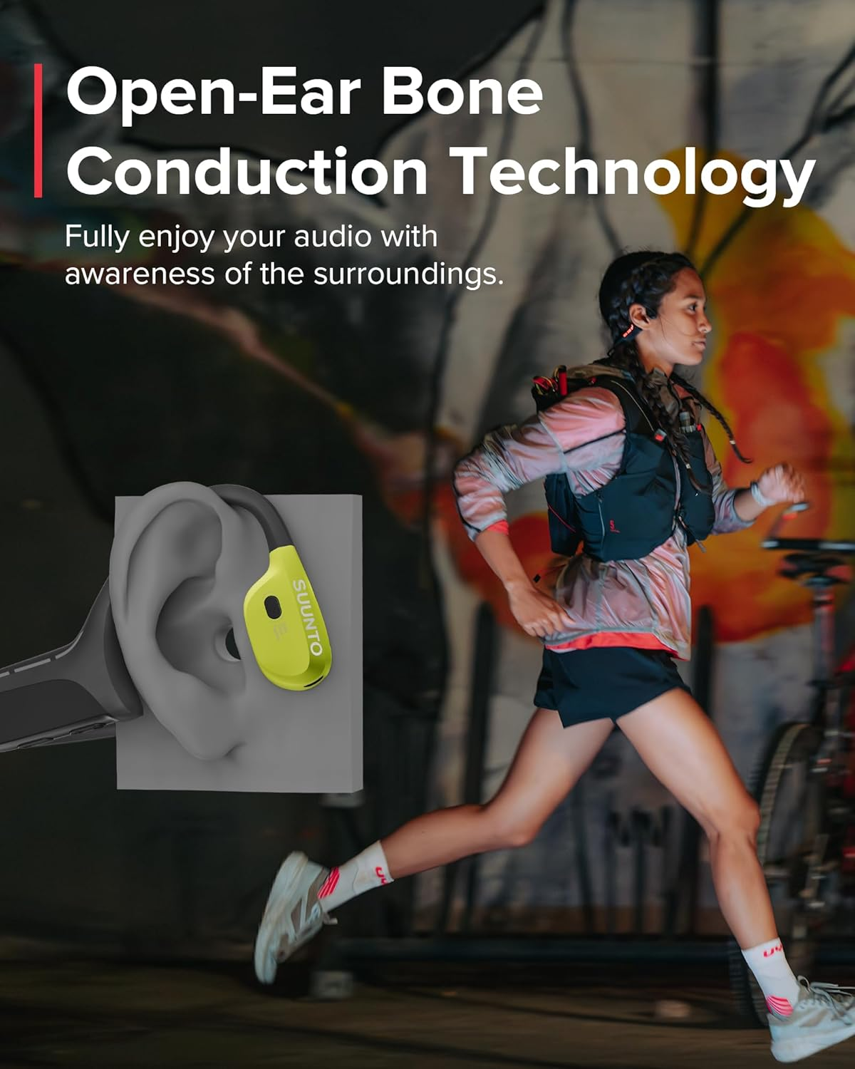 SUUNTO Wing Open-Ear Bone Conduction Headphones