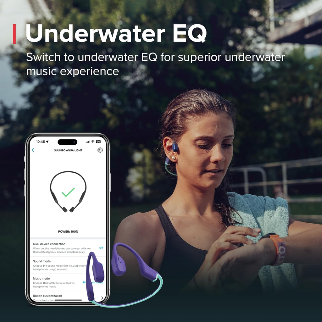 SUUNTO Aqua Light Open-Ear Swimming Bone Conduction Headphone