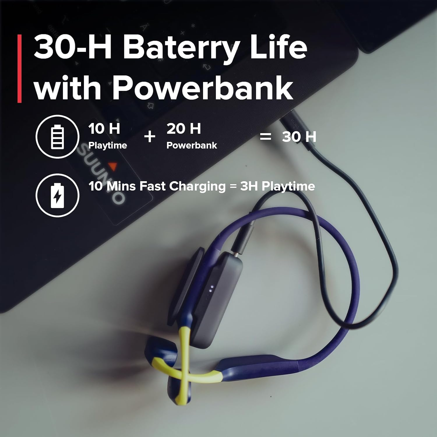 SUUNTO Aqua Open-Ear Swimming Bone Conduction Headphone