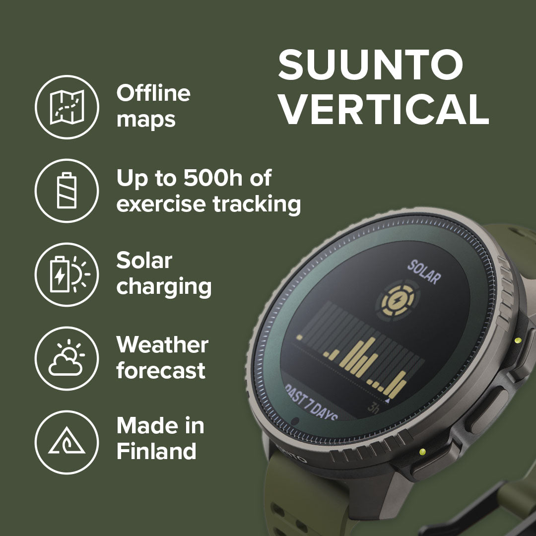 SUUNTO Vertical Titanium Solar Premium GPS Smartwatch