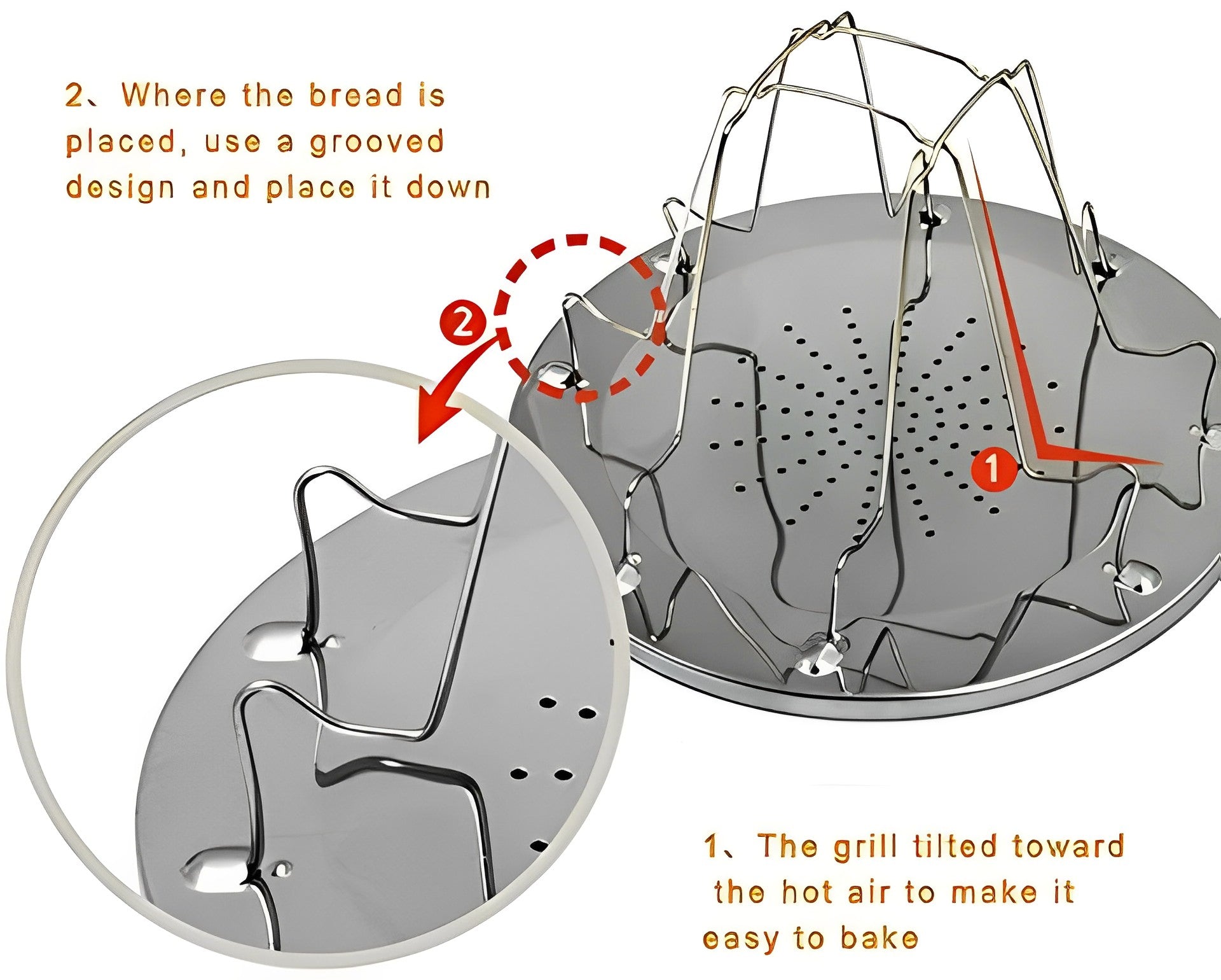 CLS Collapsible Bread Toaster Rack