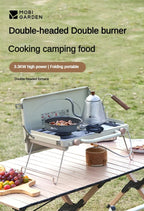 MOBI GARDEN Double-Headed Burner Gas Stove