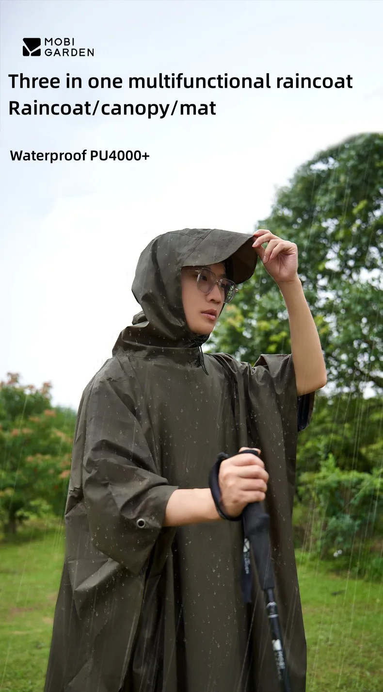 MOBI GARDEN Multifunctional Raincoat 3-in-1
