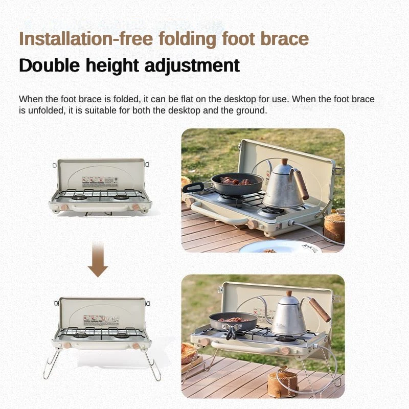 MOBI GARDEN Double-Headed Burner Gas Stove