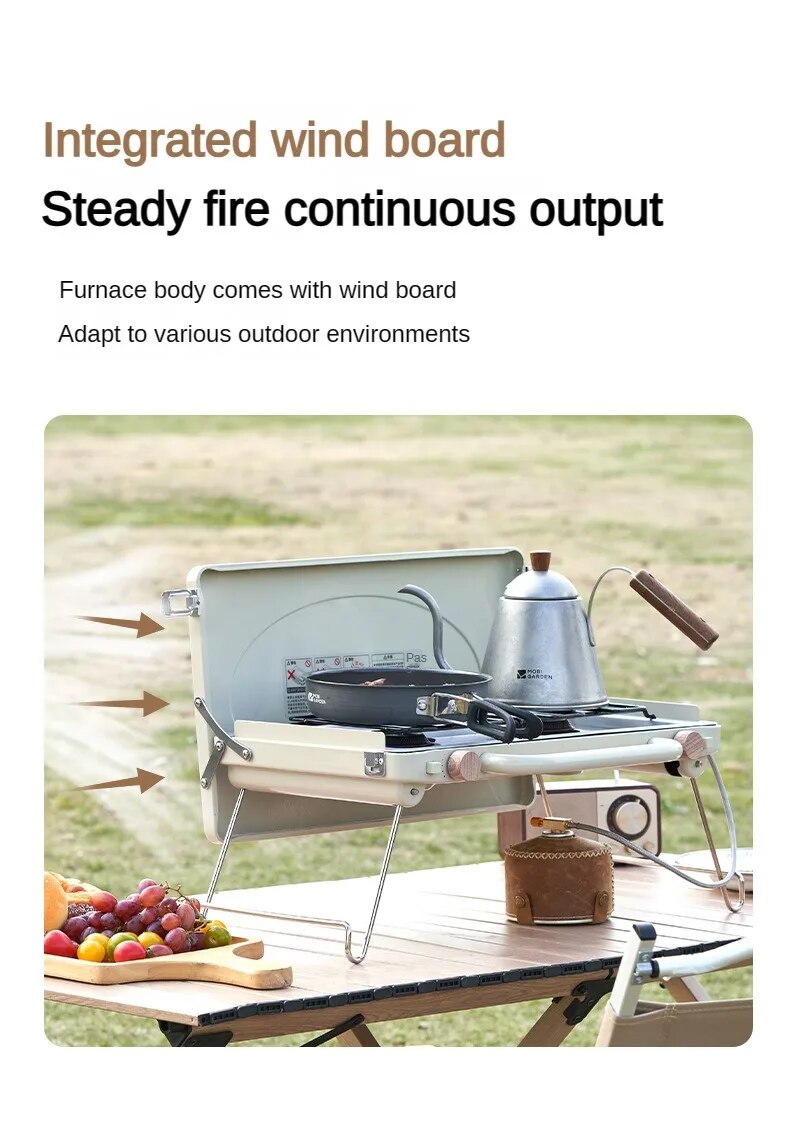 MOBI GARDEN Double-Headed Burner Gas Stove