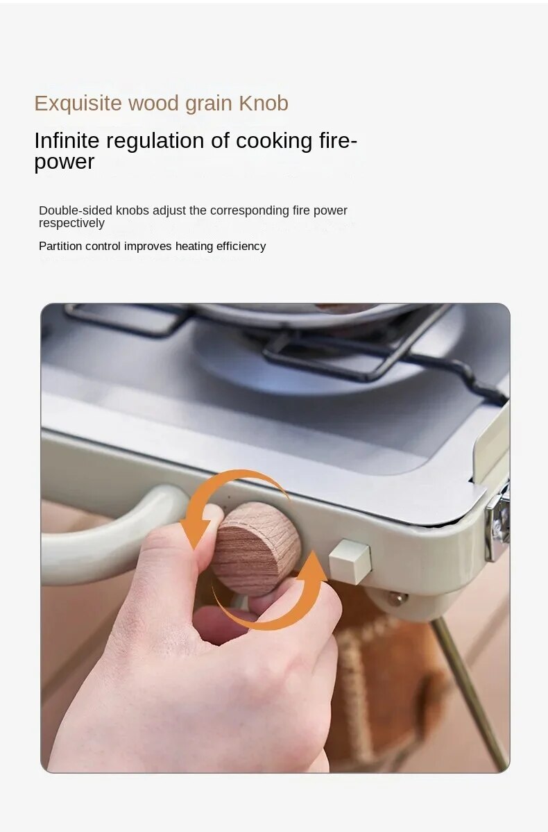 MOBI GARDEN Double-Headed Burner Gas Stove