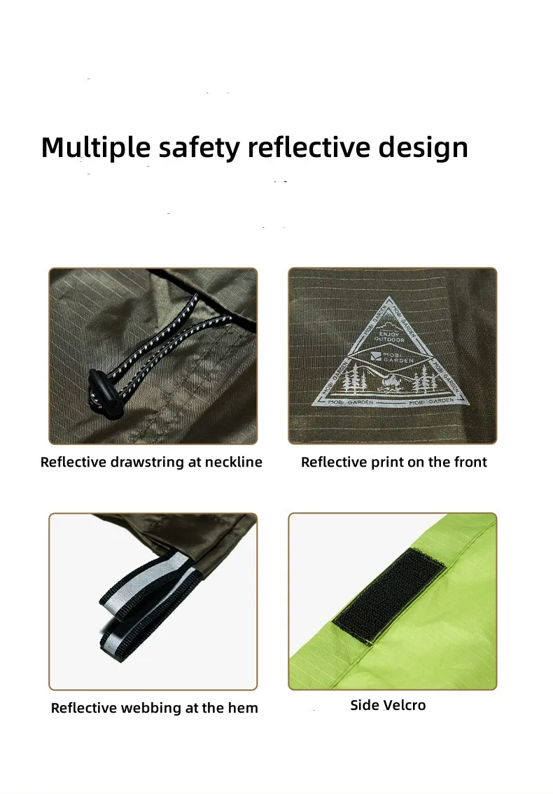 MOBI GARDEN Multifunctional Raincoat 3-in-1