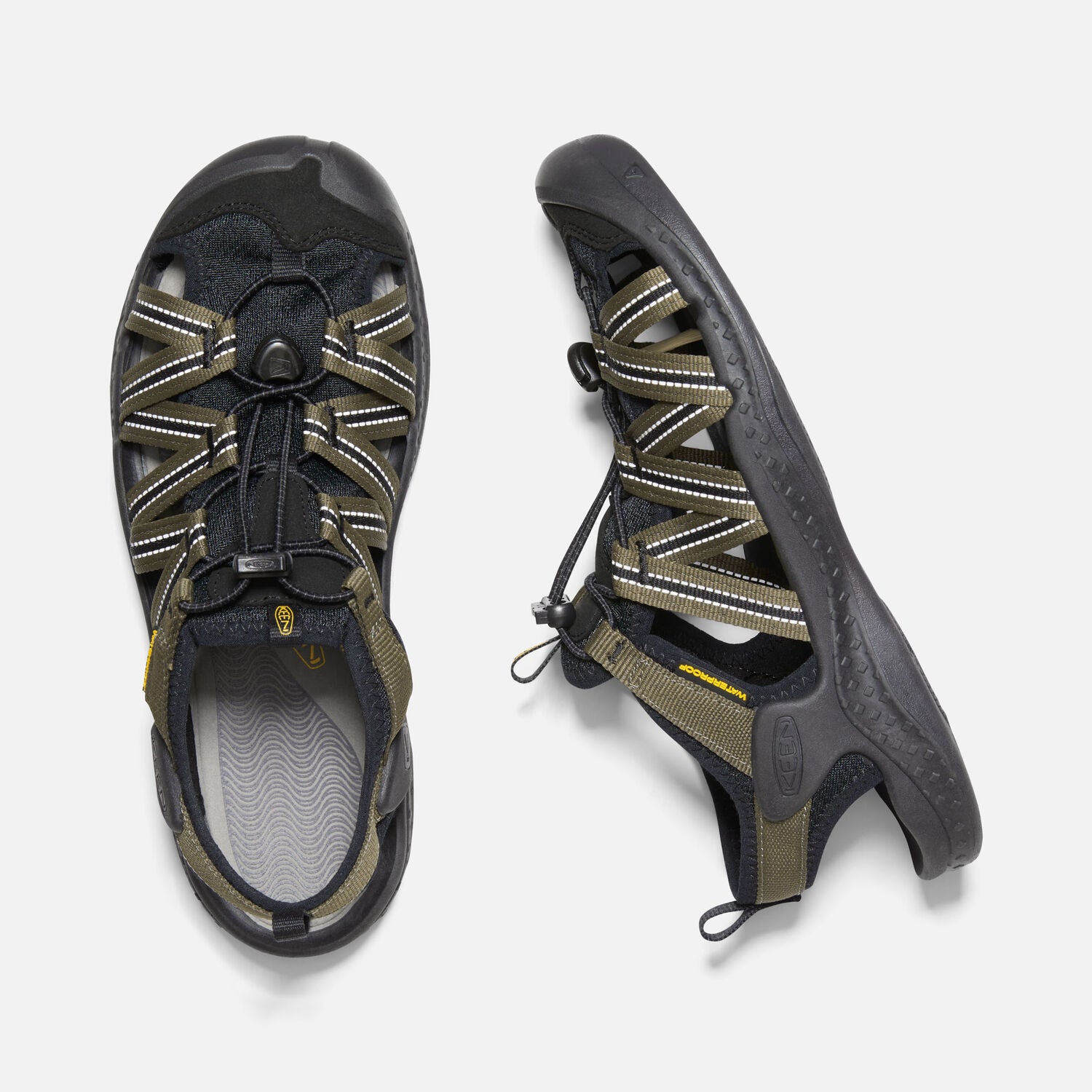 KEEN Men's Drift Creek H2 Sandal - Olive Black