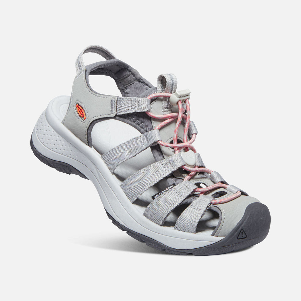 KEEN Women's Astoria West Sandal - Grey/Coral